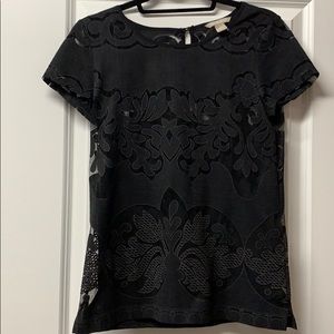 Banana republic blouse size 4 black lace